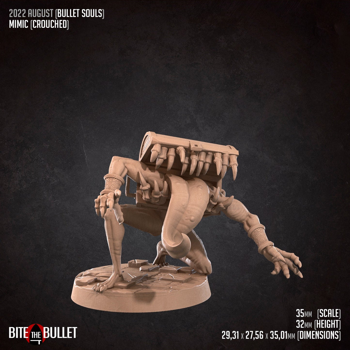 Mimic | Bite The Bullet | 35mm Scale | Resin Printed Tabletop RPG Miniature Figures | DND | 5E