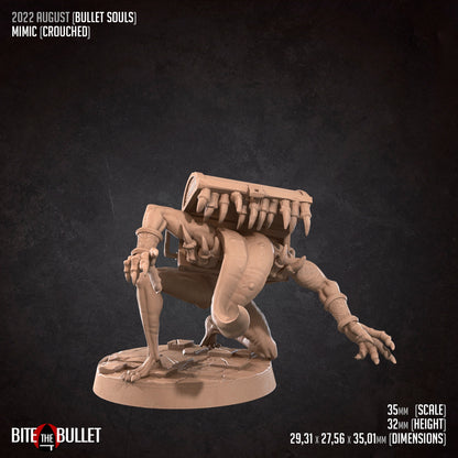 Mimic | Bite The Bullet | 35mm Scale | Resin Printed Tabletop RPG Miniature Figures | DND | 5E