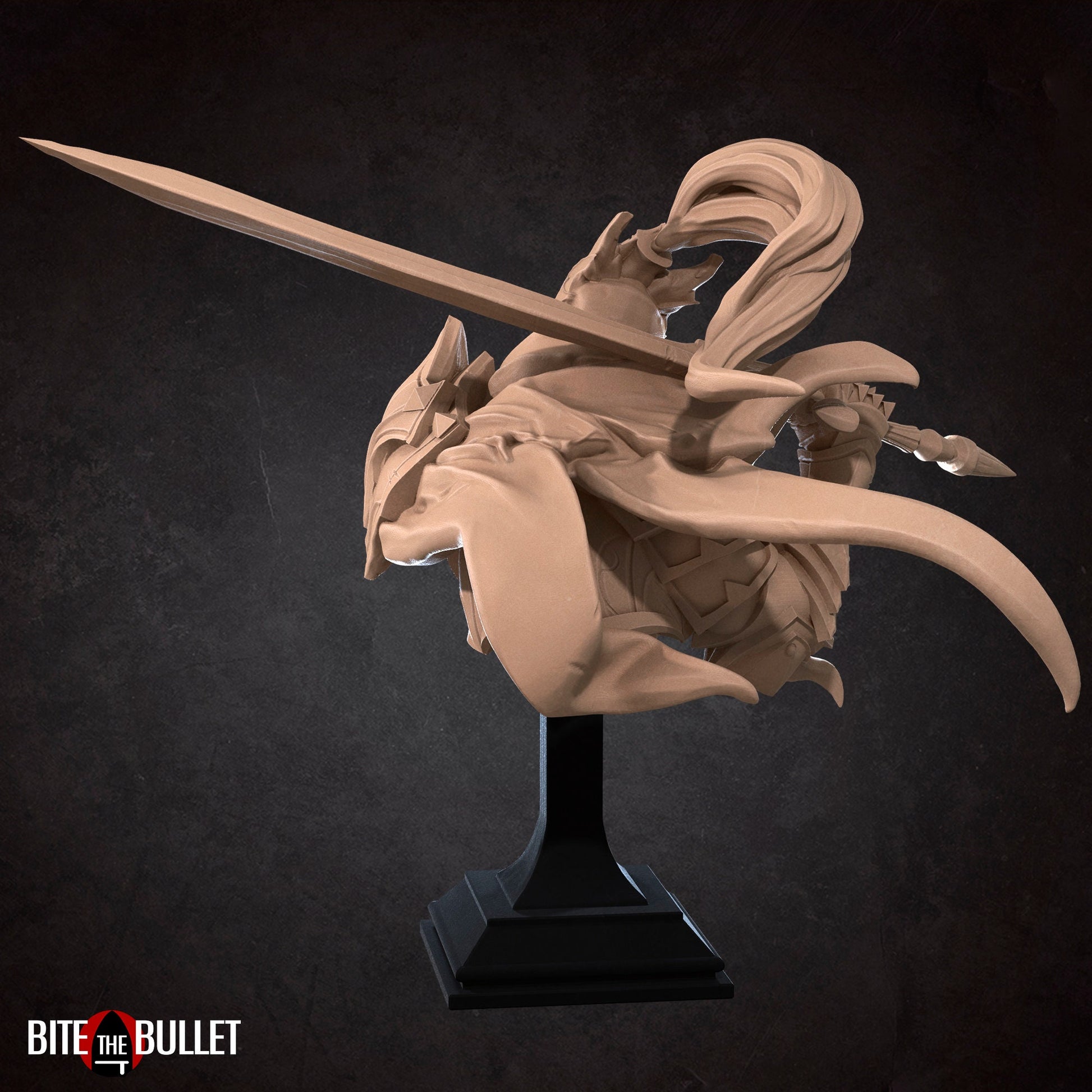 Fallen Knight Bust | Bite The Bullet | 35mm Scale | Resin Printed Tabletop RPG Miniature Figures | DND | 5E
