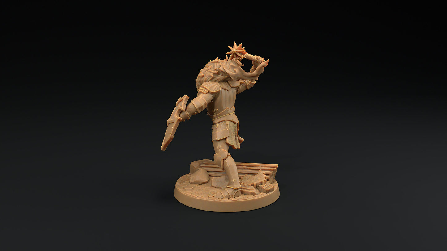 The Blazing Knight | Dragon Trappers Lodge | Monster | One Page Rules | 32mm | Resin Printed Tabletop RPG Figures | DND | 5E | Halloween