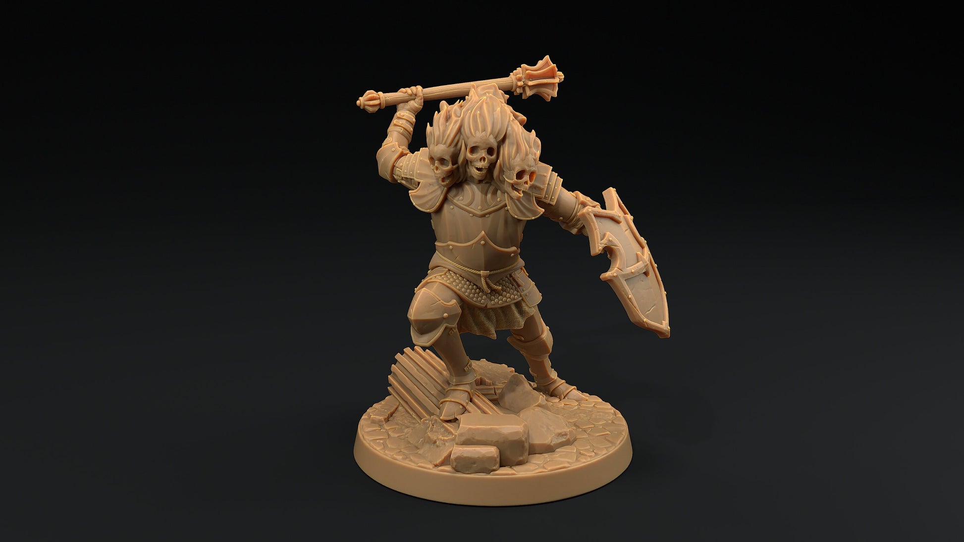 The Blazing Knight | Dragon Trappers Lodge | Monster | One Page Rules | 32mm | Resin Printed Tabletop RPG Figures | DND | 5E | Halloween
