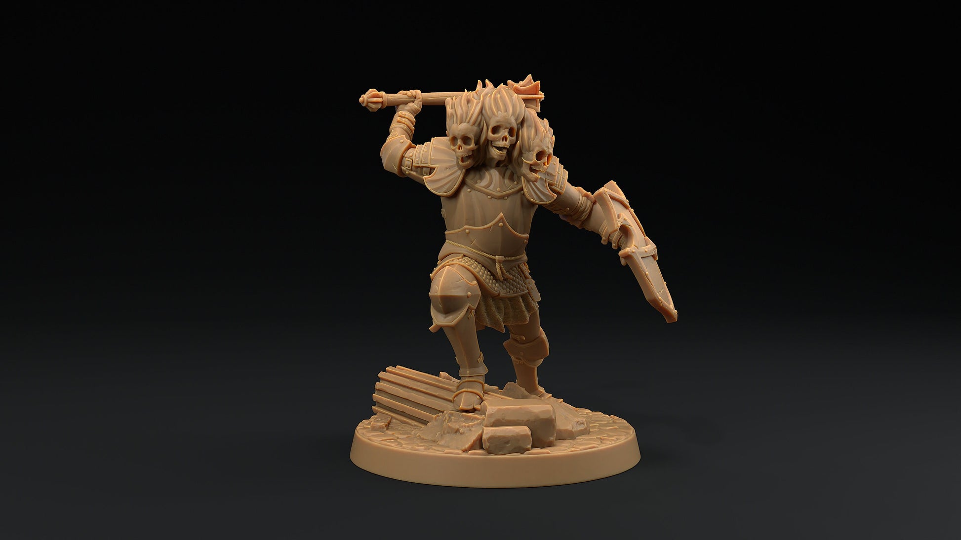 The Blazing Knight | Dragon Trappers Lodge | Monster | One Page Rules | 32mm | Resin Printed Tabletop RPG Figures | DND | 5E | Halloween