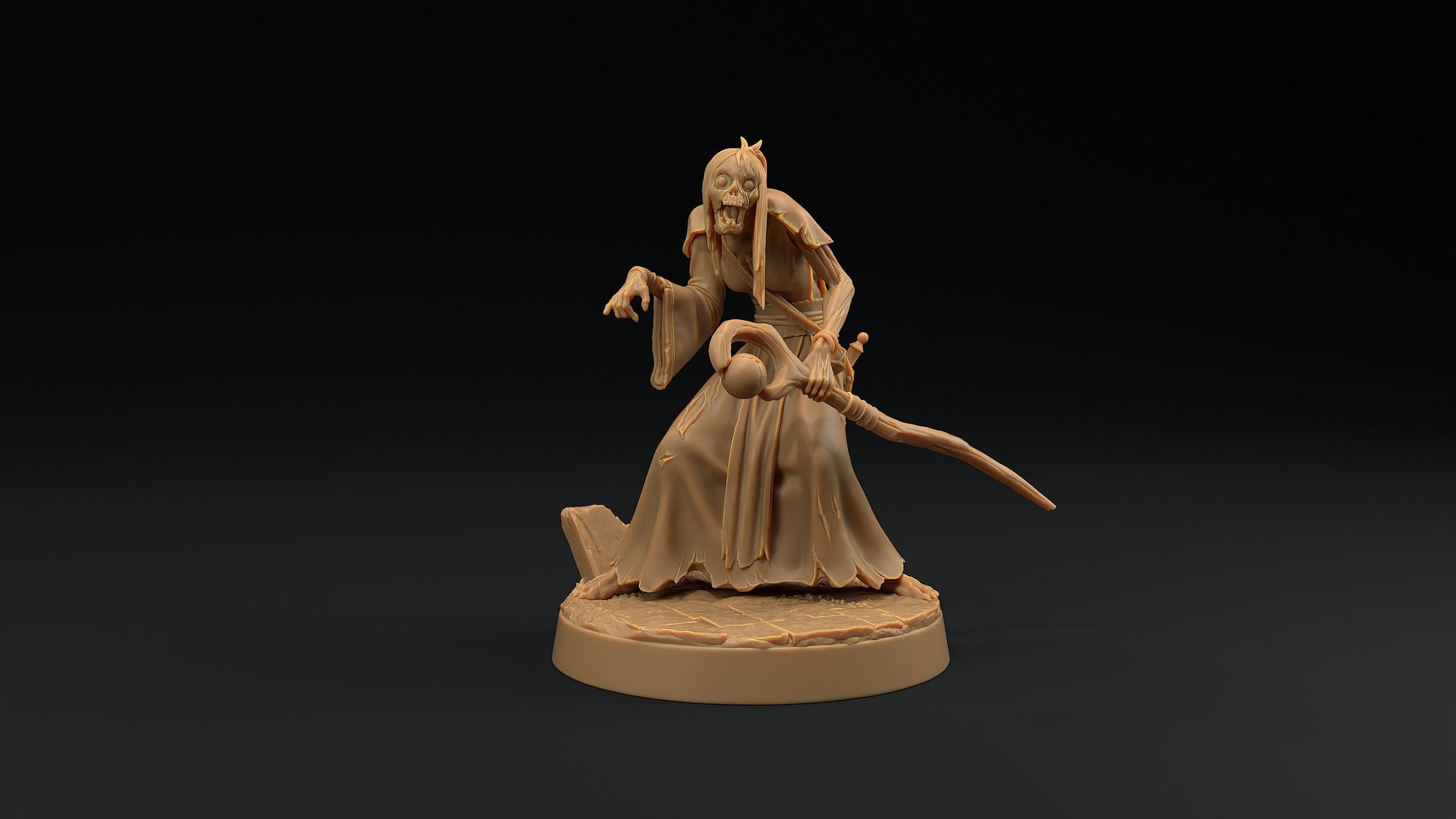 Human Mage Zombie | Dragon Trappers Lodge | Monster | One Page Rules | 32mm | Resin Printed Tabletop RPG Figures | DND | 5E | Halloween