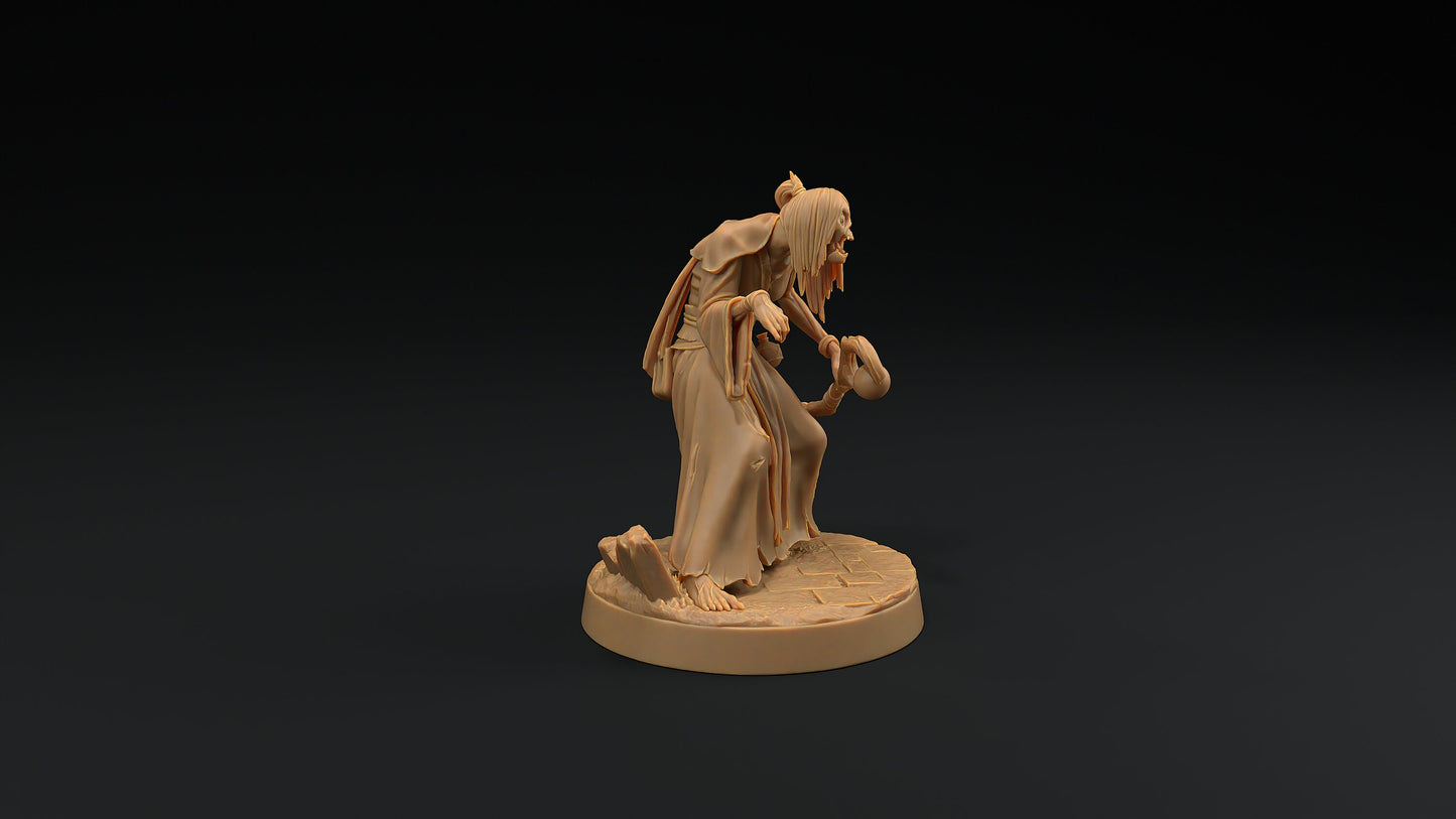 Human Mage Zombie | Dragon Trappers Lodge | Monster | One Page Rules | 32mm | Resin Printed Tabletop RPG Figures | DND | 5E | Halloween
