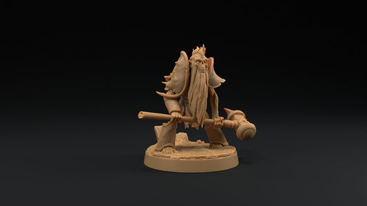 Dwarven Zombie | Dragon Trappers Lodge | Monster | One Page Rules | 32mm | Resin Printed Tabletop RPG Figures | DND | 5E | Halloween