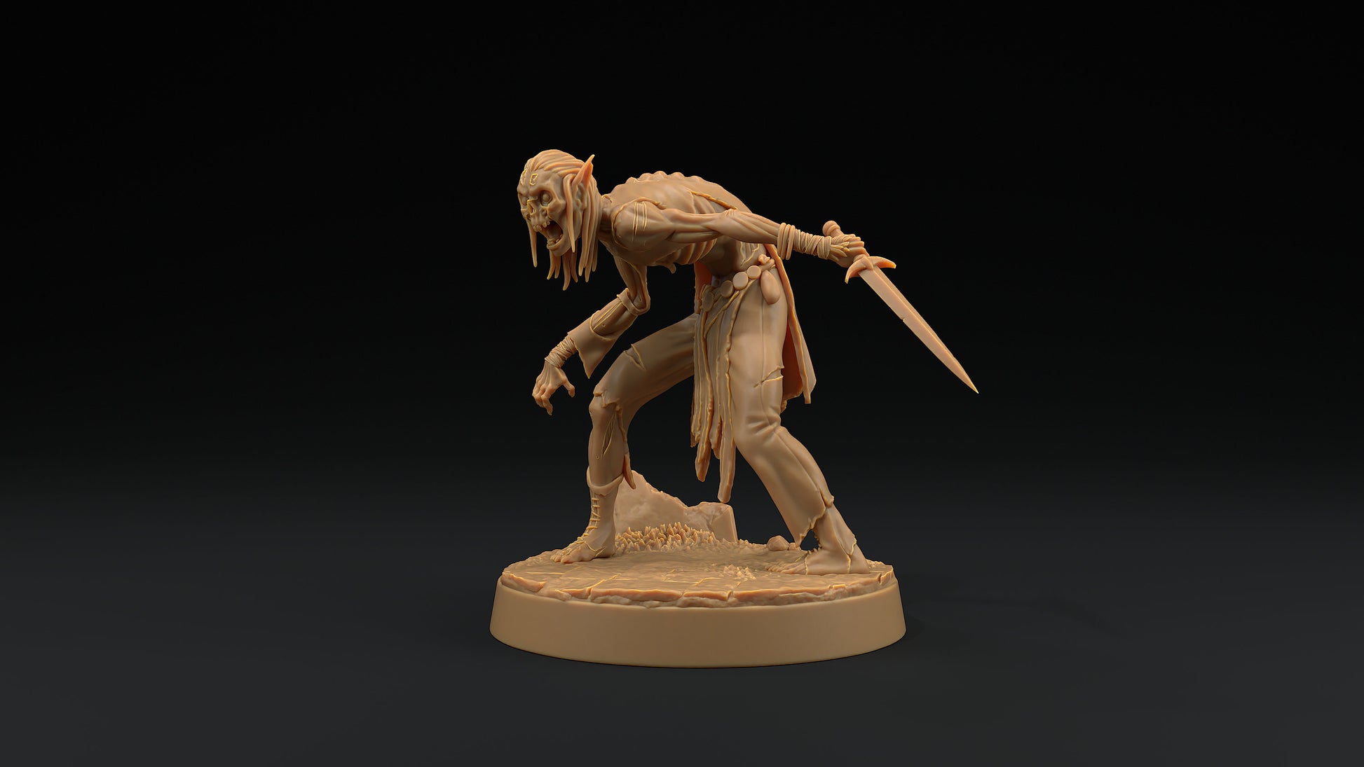 Elven Zombie | Dragon Trappers Lodge | Monster | One Page Rules | 32mm | Resin Printed Tabletop RPG Figures | DND | 5E | Halloween