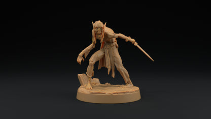 Elven Zombie | Dragon Trappers Lodge | Monster | One Page Rules | 32mm | Resin Printed Tabletop RPG Figures | DND | 5E | Halloween