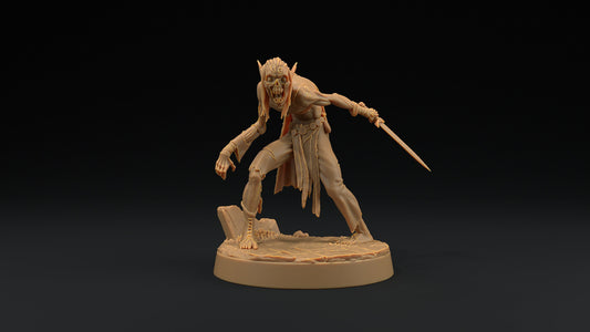 Elven Zombie | Dragon Trappers Lodge | Monster | One Page Rules | 32mm | Resin Printed Tabletop RPG Figures | DND | 5E | Halloween