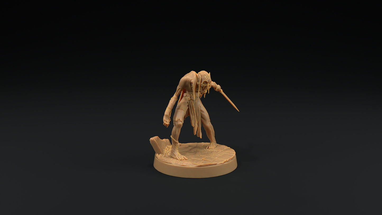 Elven Zombie | Dragon Trappers Lodge | Monster | One Page Rules | 32mm | Resin Printed Tabletop RPG Figures | DND | 5E | Halloween