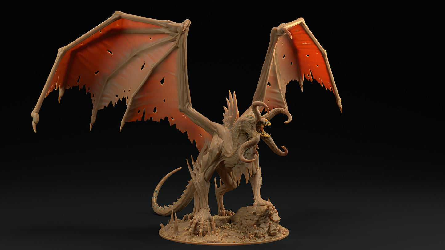Mind Eater Dragon | Dragon Trappers Lodge | Monster | One Page Rules | 32mm | Resin Printed Tabletop RPG Figures | DND | 5E