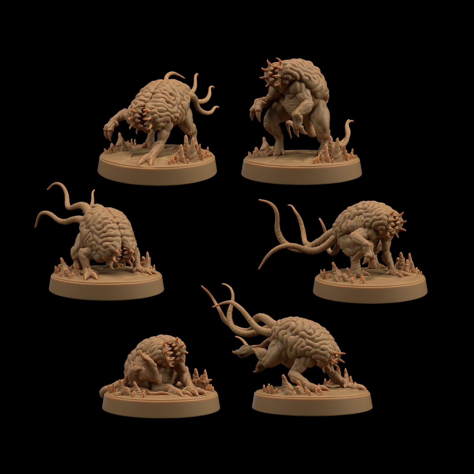 Intellect Devourer Set | Dragon Trappers Lodge | Monster | One Page Rules | 32mm | Resin Printed Tabletop RPG Figures | DND | 5E