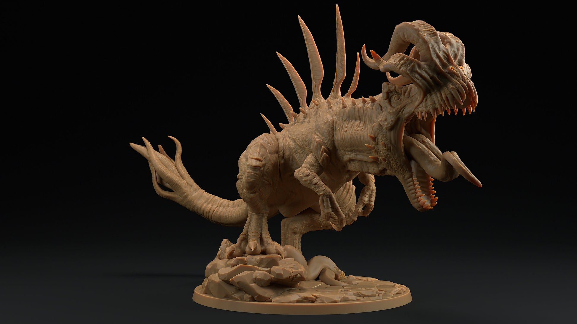 Cerebrasaurus Rex | Dragon Trappers Lodge | Monster | One Page Rules | 32mm | Resin Printed Tabletop RPG Figures | DND | 5E
