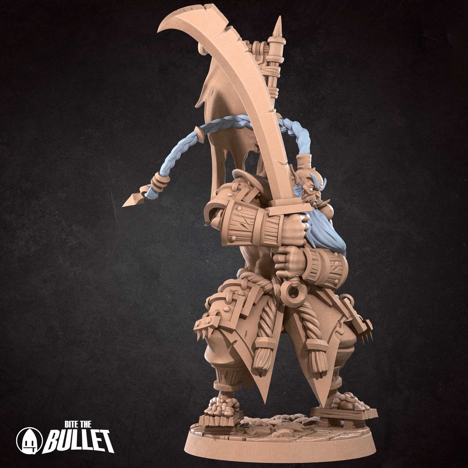 Orc Swordmaster | Bite The Bullet | 35mm Scale | Resin Printed Tabletop RPG Miniature Figures | DND | 5E