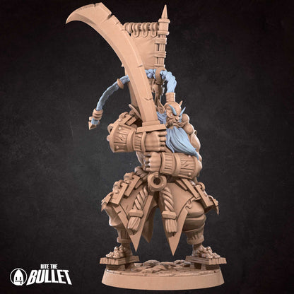 Orc Swordmaster | Bite The Bullet | 35mm Scale | Resin Printed Tabletop RPG Miniature Figures | DND | 5E