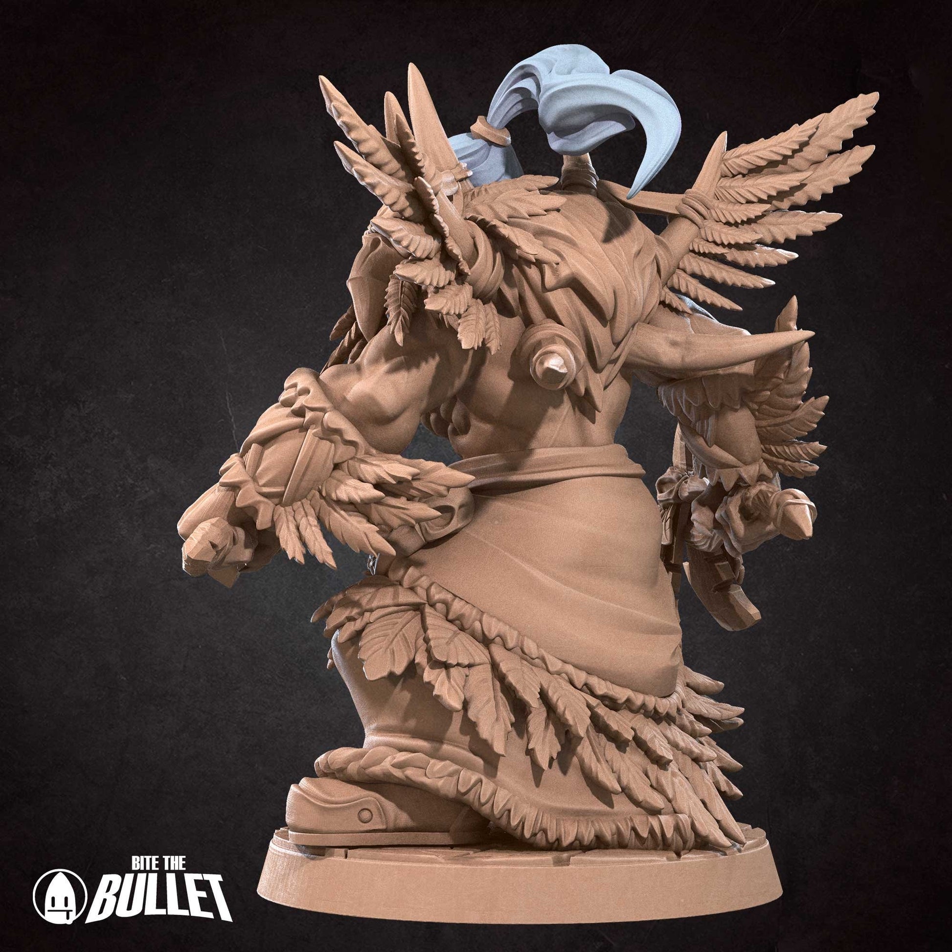 Orc Druid | Bite The Bullet | 35mm Scale | Resin Printed Tabletop RPG Miniature Figures | DND | 5E