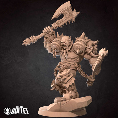 Orc Warrior | Bite The Bullet | 35mm Scale | Resin Printed Tabletop RPG Miniature Figures | DND | 5E