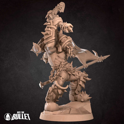 Orc Warrior | Bite The Bullet | 35mm Scale | Resin Printed Tabletop RPG Miniature Figures | DND | 5E