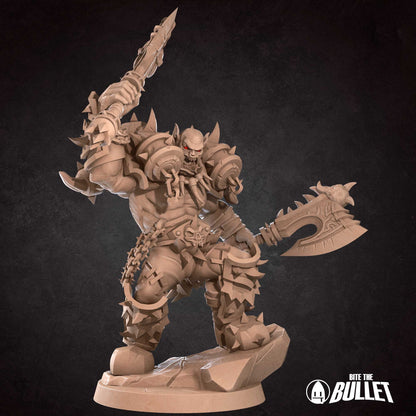 Orc Warrior | Bite The Bullet | 35mm Scale | Resin Printed Tabletop RPG Miniature Figures | DND | 5E