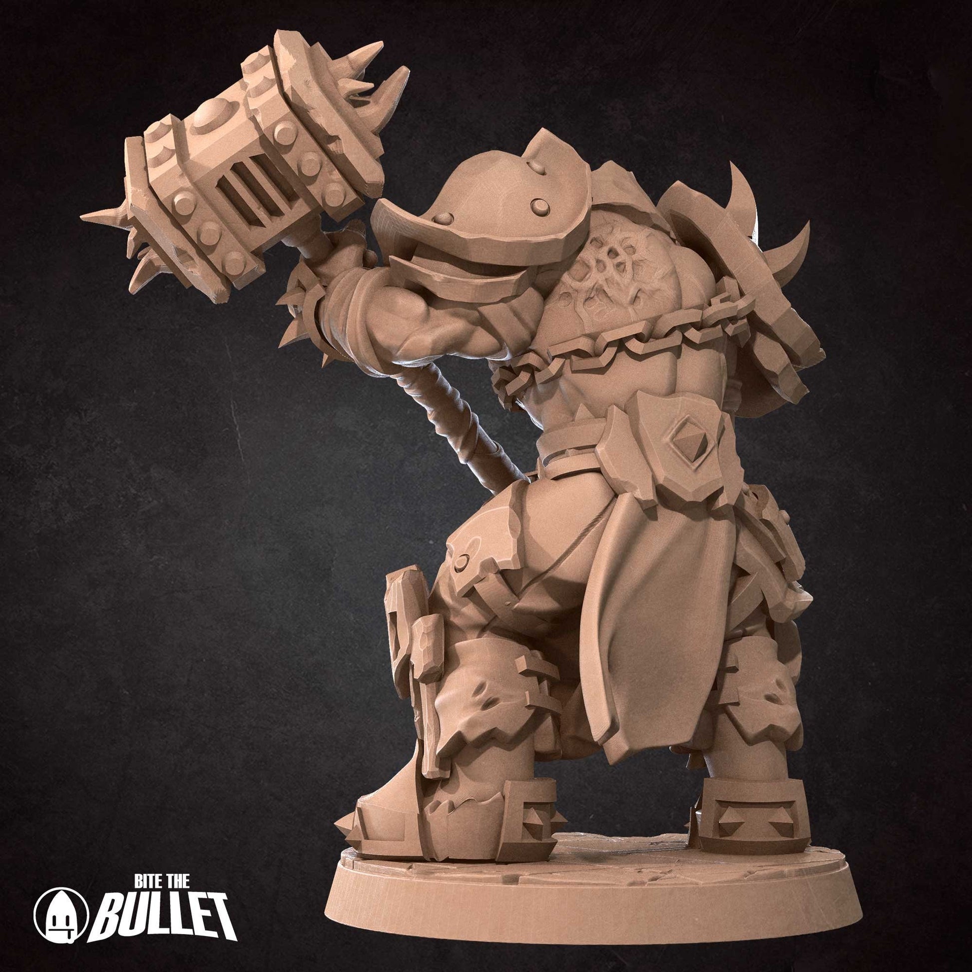 Orc Warlord | Bite The Bullet | 35mm Scale | Resin Printed Tabletop RPG Miniature Figures | DND | 5E