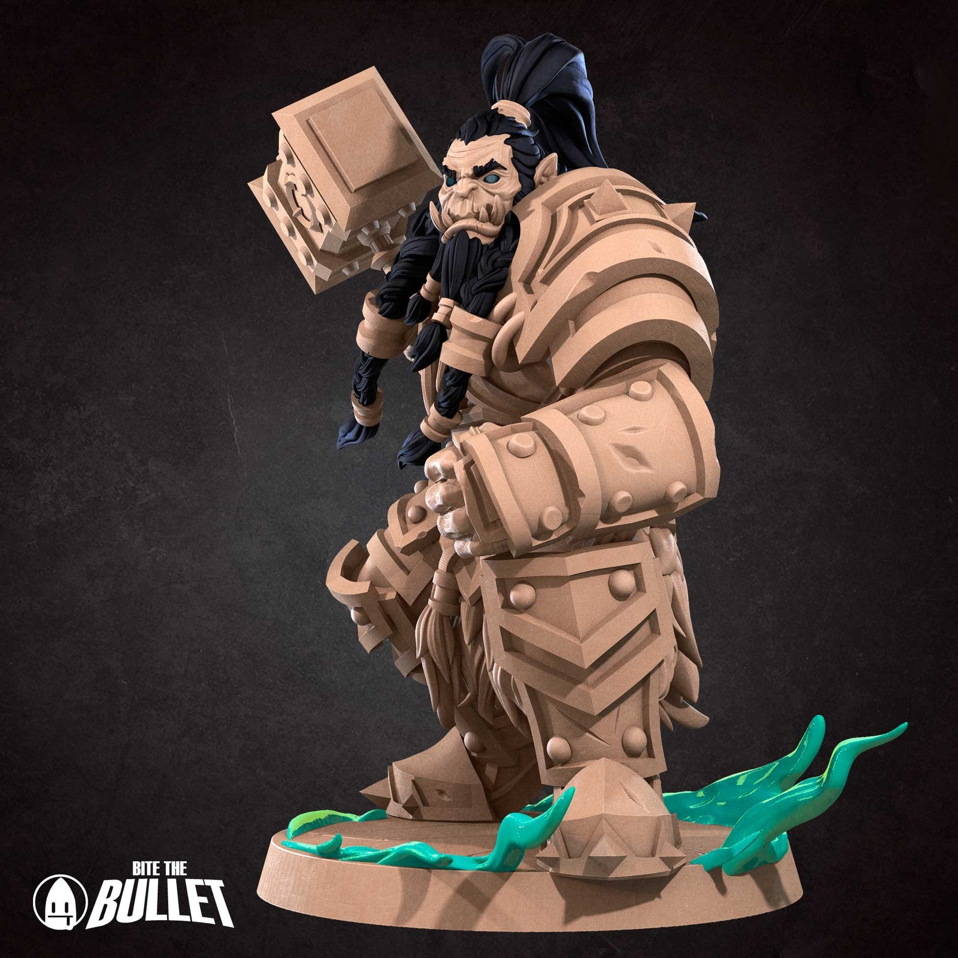 Orc Shaman | Bite The Bullet | 35mm Scale | Resin Printed Tabletop RPG Miniature Figures | DND | 5E