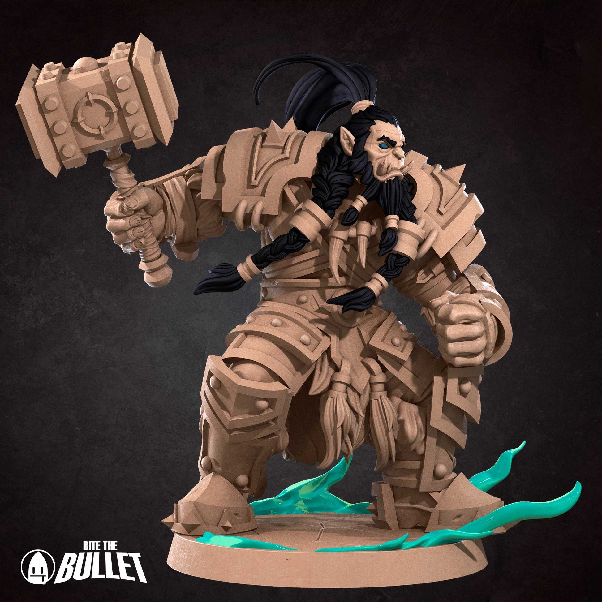Orc Shaman | Bite The Bullet | 35mm Scale | Resin Printed Tabletop RPG Miniature Figures | DND | 5E