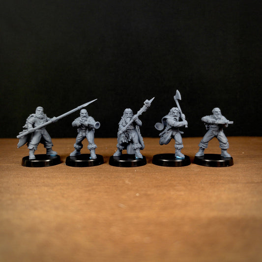 Sword for Hire Vol 3 Set (5 Minis) | Vae Victis Miniatures | Blunderbuss | Archer | Spear | Resin | Tabletop | Miniatures | TTRPG | DND | 5E