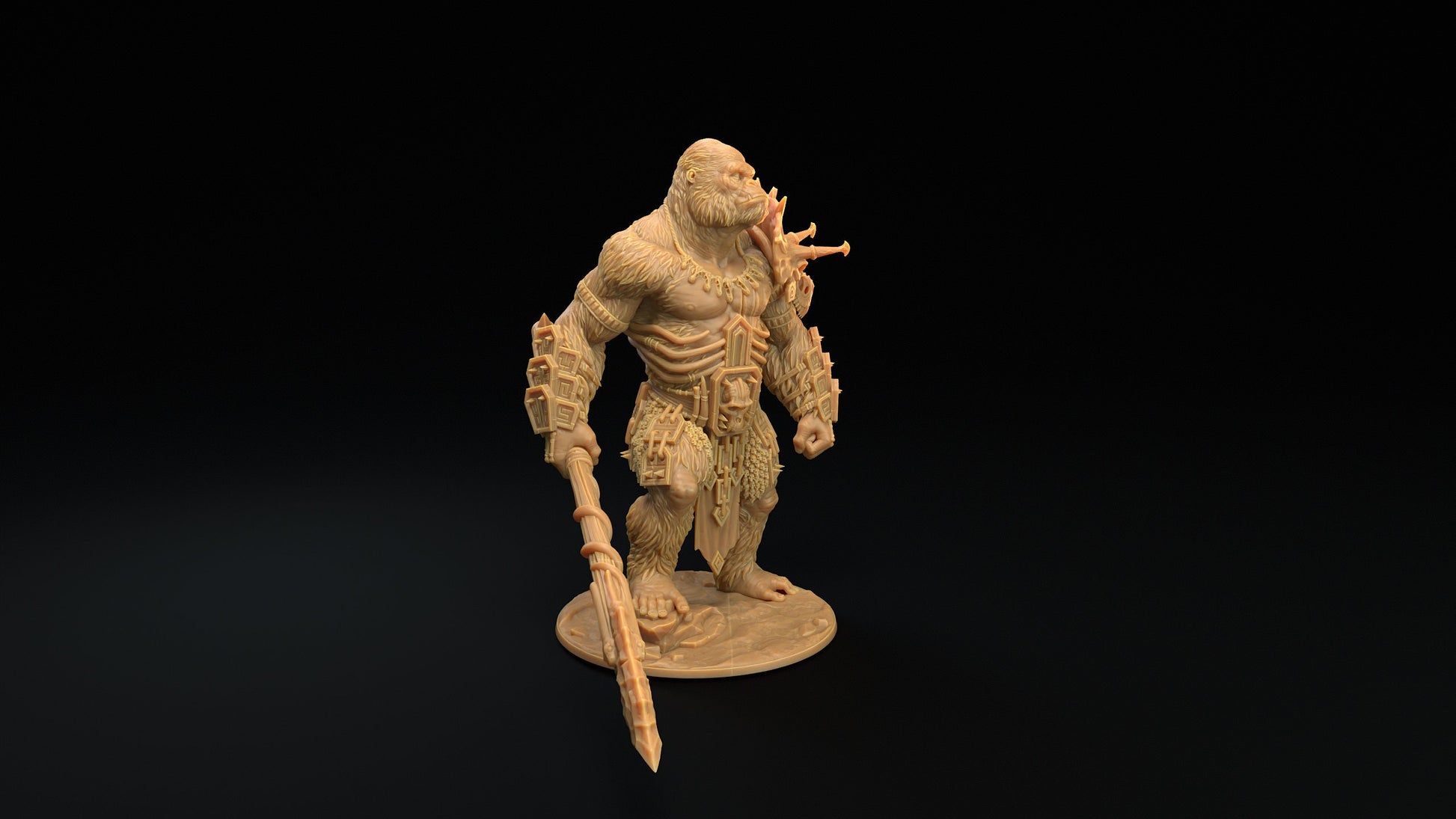 The Stone God | Dragon Trappers Lodge | The Simiax Legions | 32mm Scale Resin Printed Tabletop RPG Figures For DND 5E and OPR