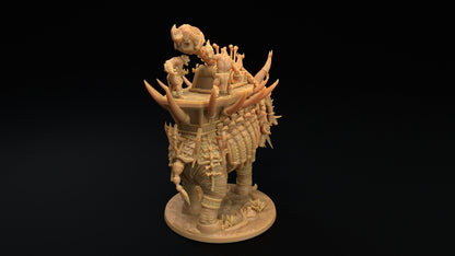 The Skull Grinder | Dragon Trappers Lodge | The Simiax Legions | 32mm Scale Resin Printed Tabletop RPG Figures For DND 5E and OPR