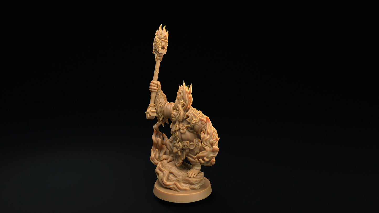 Jangal High Priest | Dragon Trappers Lodge | The Simiax Legions | 32mm Scale Resin Printed Tabletop RPG Figures For DND 5E and OPR