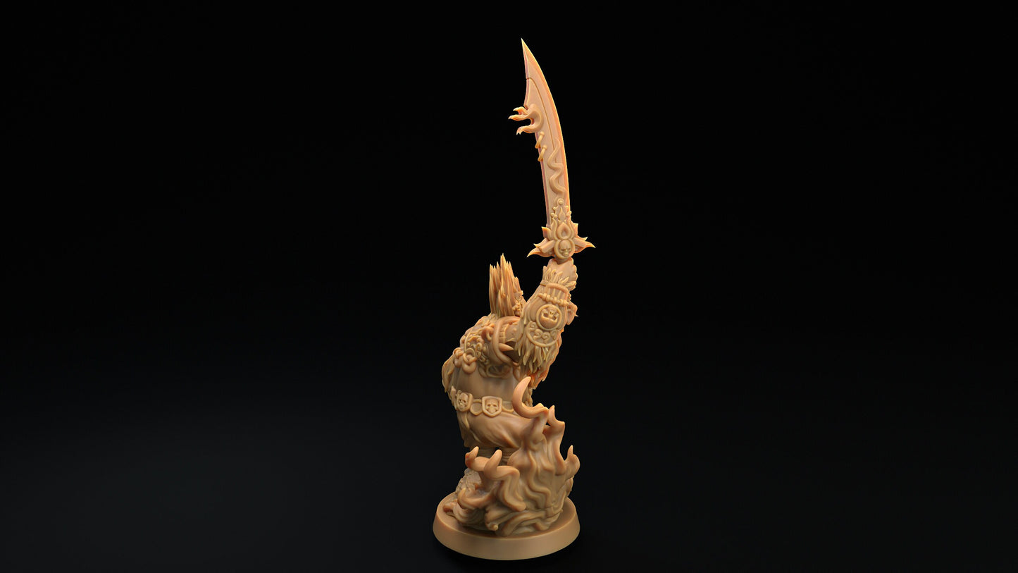 Jangal High Priest | Dragon Trappers Lodge | The Simiax Legions | 32mm Scale Resin Printed Tabletop RPG Figures For DND 5E and OPR