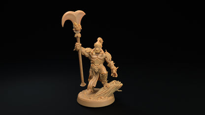 Gor'kul Silverback Hero | Dragon Trappers Lodge | The Simiax Legions | 32mm Scale Resin Printed Tabletop RPG Figures For DND 5E and OPR