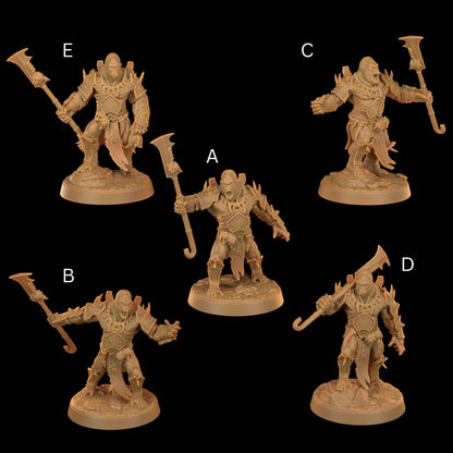 Gor'kul Ragers Set | Dragon Trappers Lodge | The Simiax Legions | 32mm Scale Resin Printed Tabletop RPG Figures For DND 5E and OPR