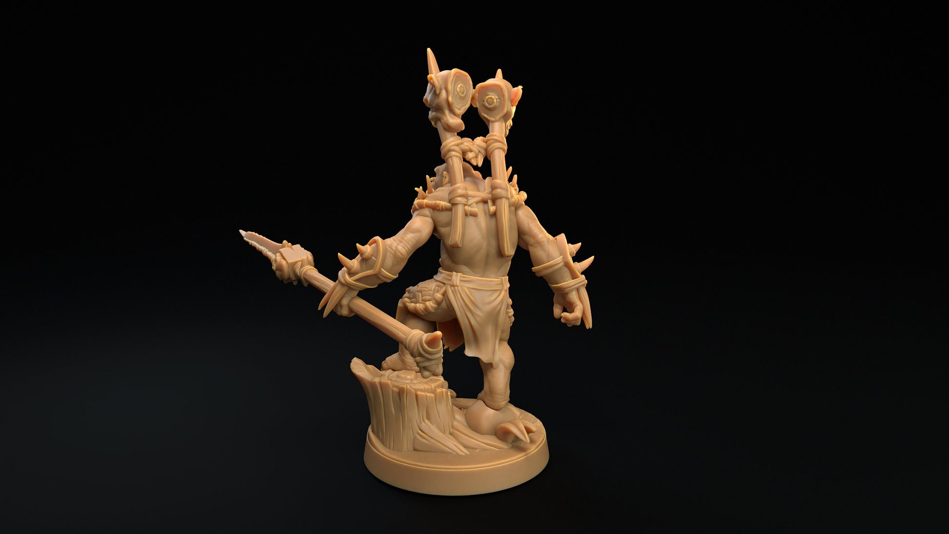 Bobokai Warlord | Dragon Trappers Lodge | The Simiax Legions | 32mm Scale Resin Printed Tabletop RPG Figures For DND 5E and OPR