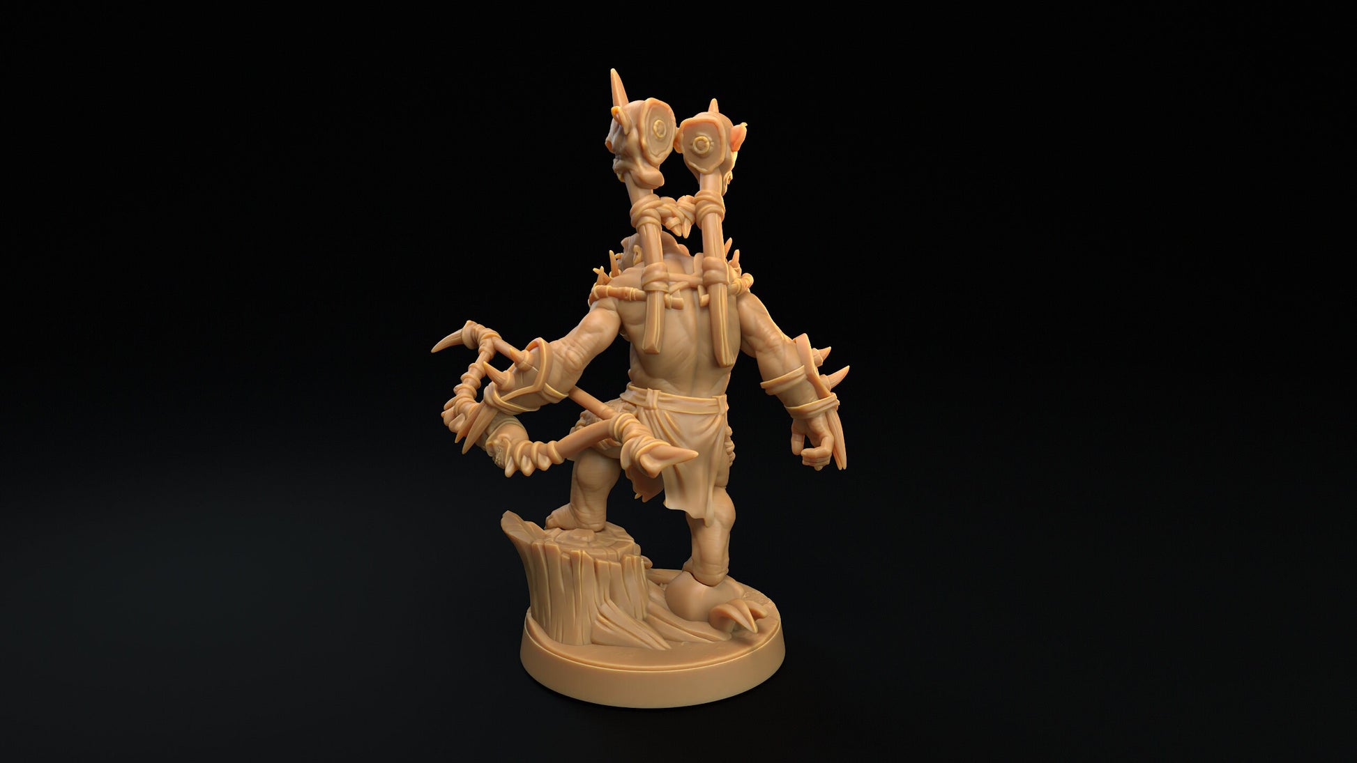 Bobokai Warlord | Dragon Trappers Lodge | The Simiax Legions | 32mm Scale Resin Printed Tabletop RPG Figures For DND 5E and OPR