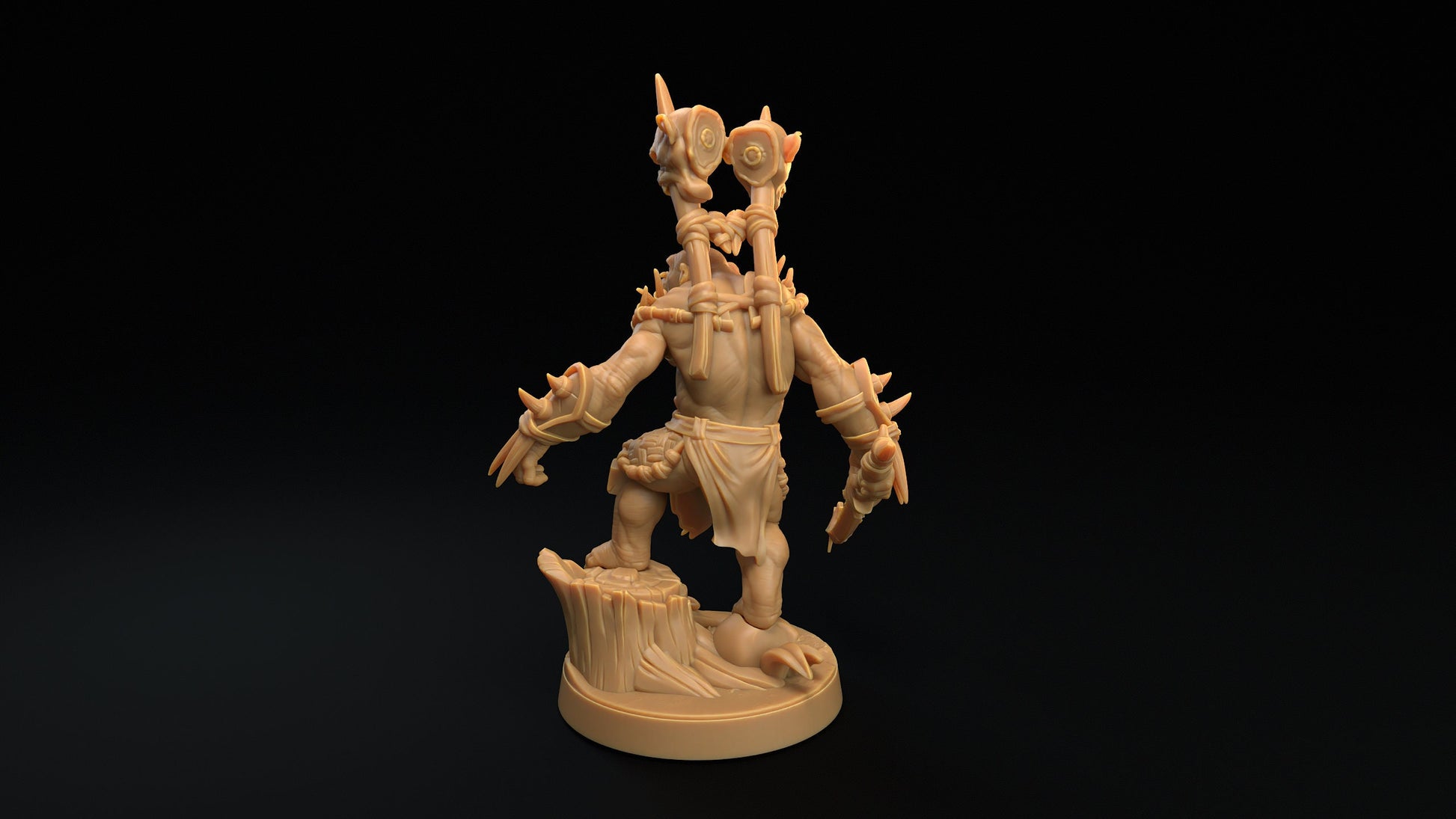 Bobokai Warlord | Dragon Trappers Lodge | The Simiax Legions | 32mm Scale Resin Printed Tabletop RPG Figures For DND 5E and OPR