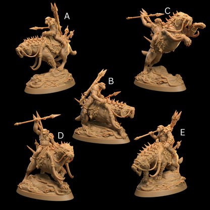 Bobokai Prowlers Set | Dragon Trappers Lodge | The Simiax Legions | 32mm Scale Resin Printed Tabletop RPG Figures For DND 5E and OPR