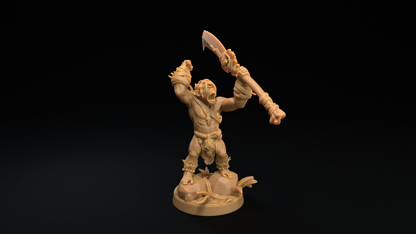 Bobokai Command Group Set | Dragon Trappers Lodge | The Simiax Legions | 32mm Scale Resin Printed Tabletop RPG Figures For DND 5E and OPR