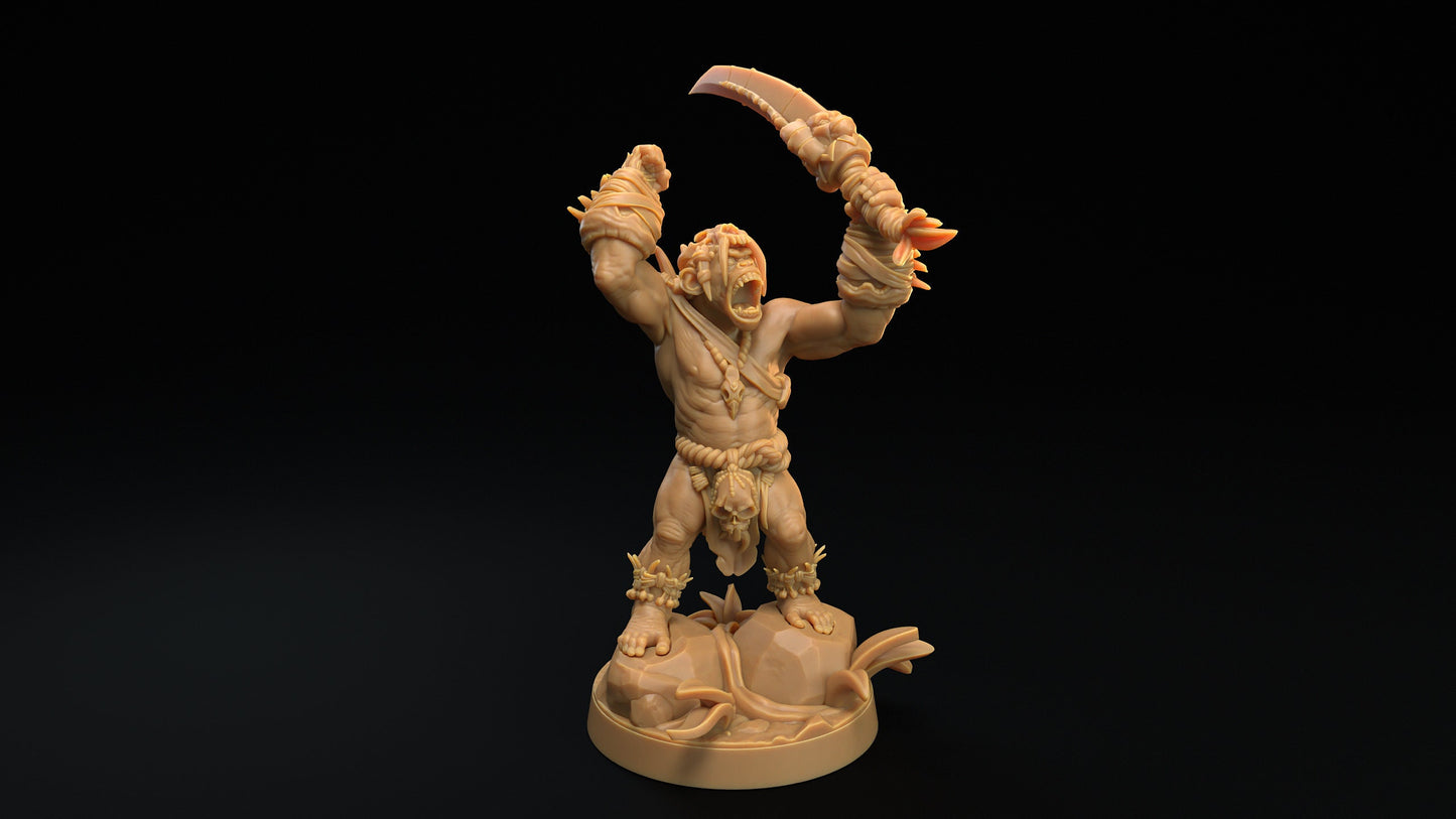 Bobokai Command Group Set | Dragon Trappers Lodge | The Simiax Legions | 32mm Scale Resin Printed Tabletop RPG Figures For DND 5E and OPR