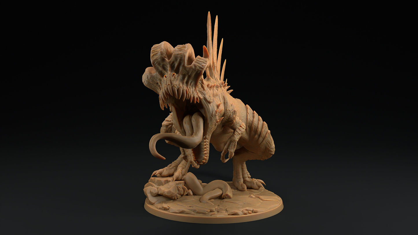 Cerebrasaurus Rex | Dragon Trappers Lodge | Monster | One Page Rules | 32mm | Resin Printed Tabletop RPG Figures | DND | 5E