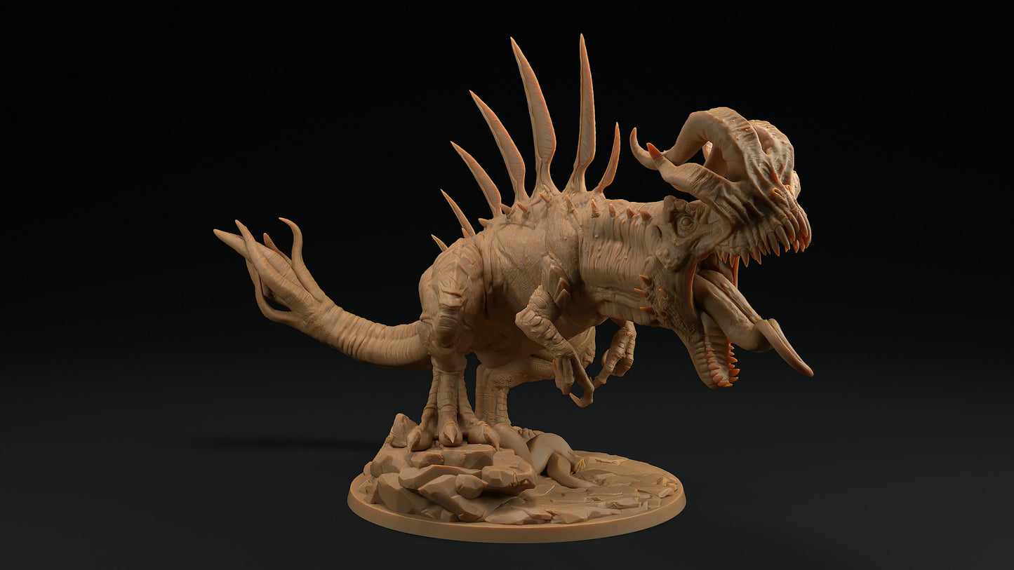 Cerebrasaurus Rex | Dragon Trappers Lodge | Monster | One Page Rules | 32mm | Resin Printed Tabletop RPG Figures | DND | 5E