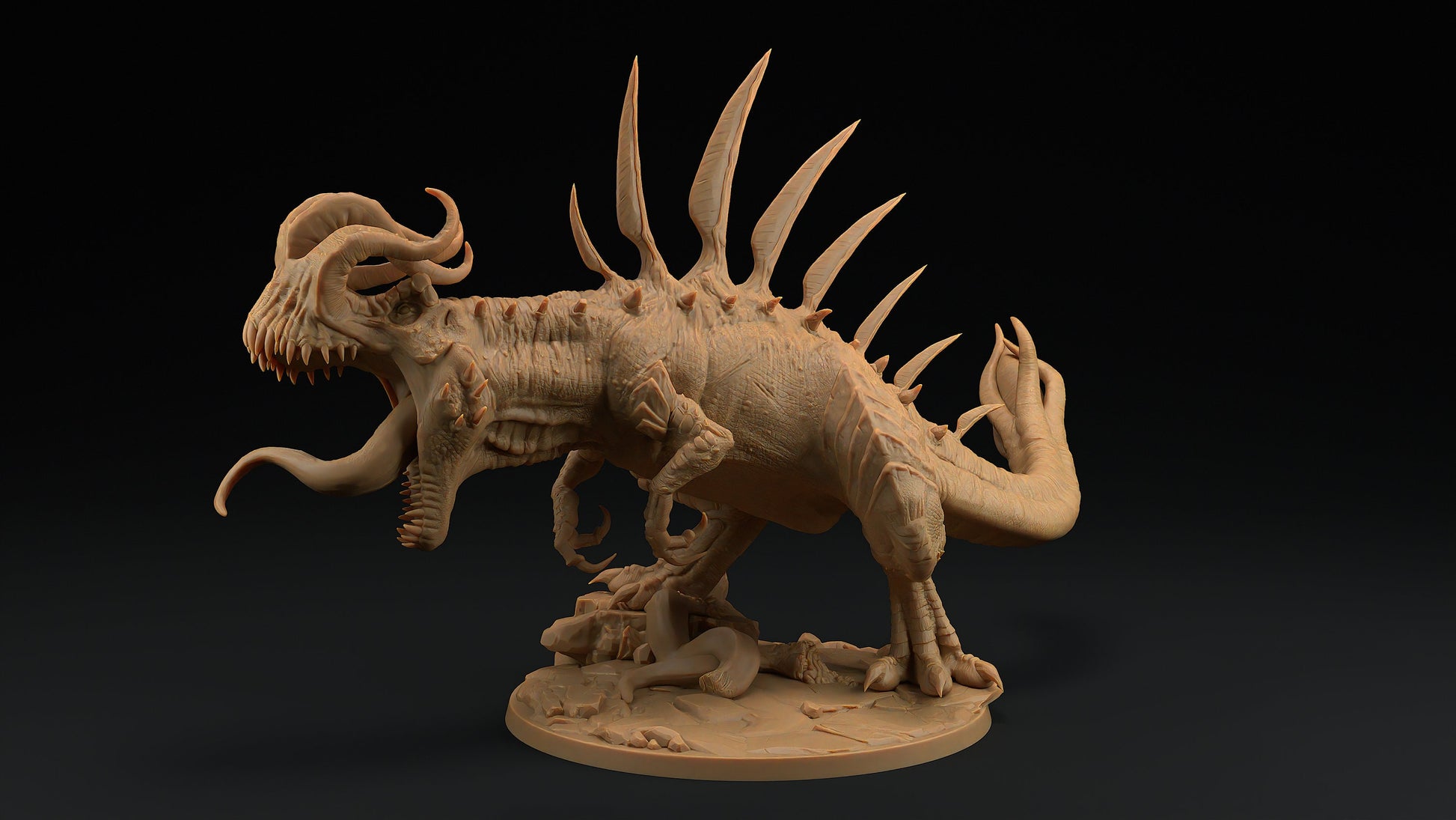Cerebrasaurus Rex | Dragon Trappers Lodge | Monster | One Page Rules | 32mm | Resin Printed Tabletop RPG Figures | DND | 5E
