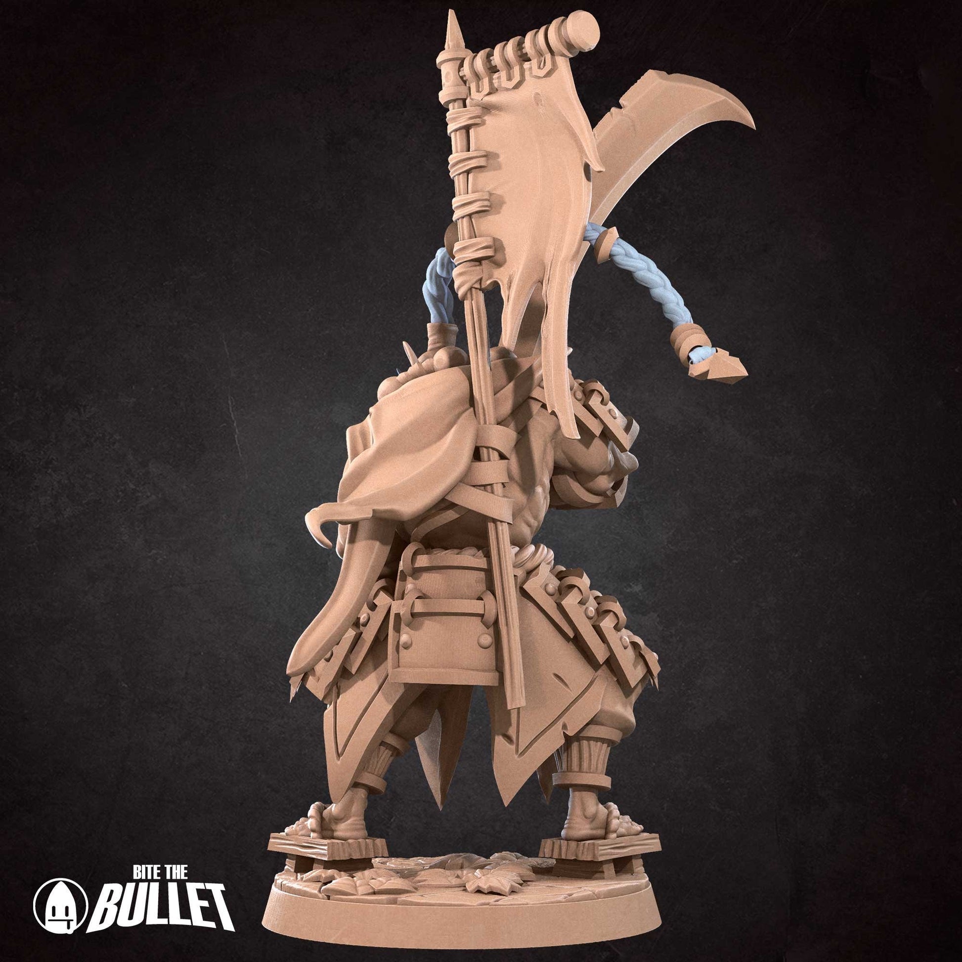 Orc Swordmaster | Bite The Bullet | 35mm Scale | Resin Printed Tabletop RPG Miniature Figures | DND | 5E