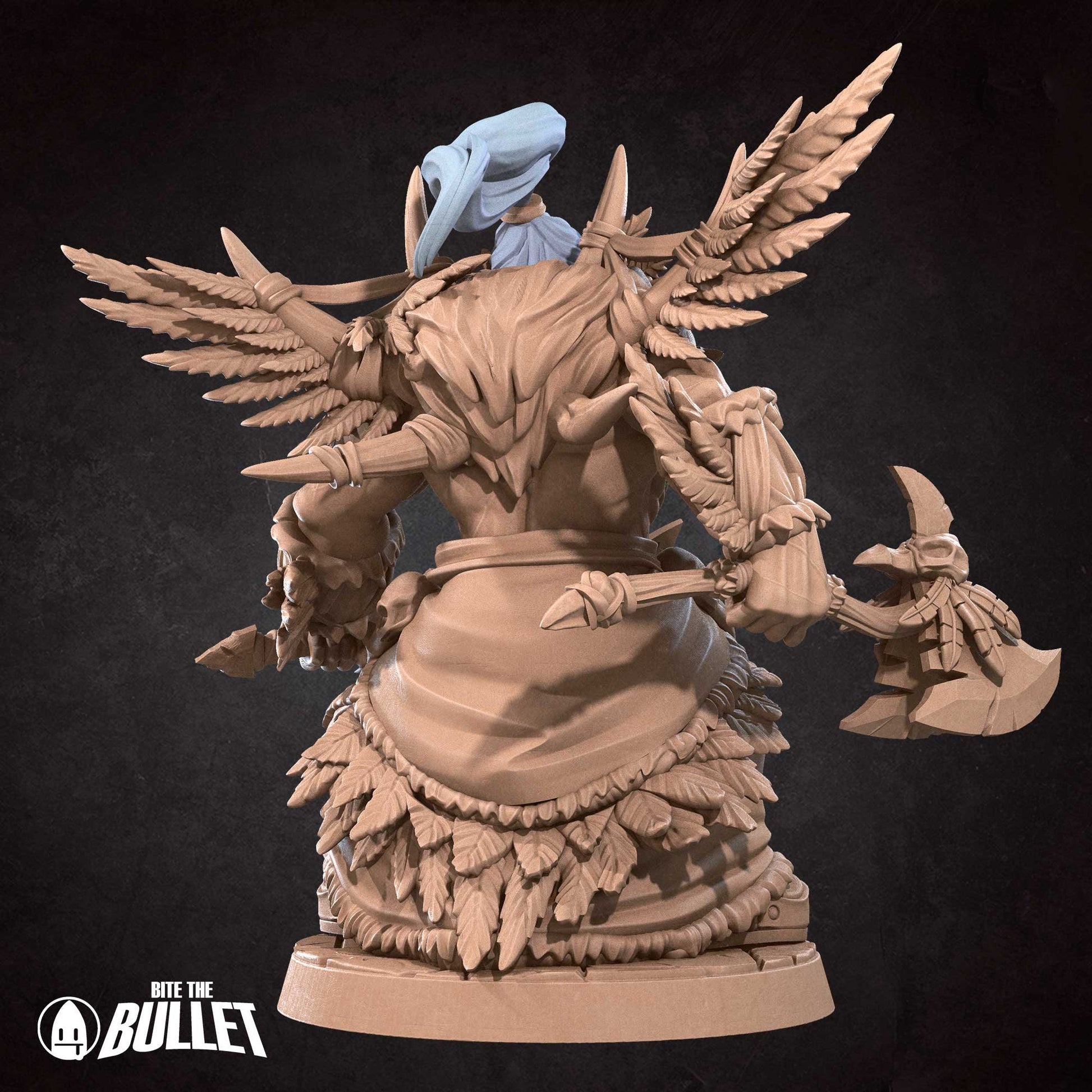Orc Druid | Bite The Bullet | 35mm Scale | Resin Printed Tabletop RPG Miniature Figures | DND | 5E