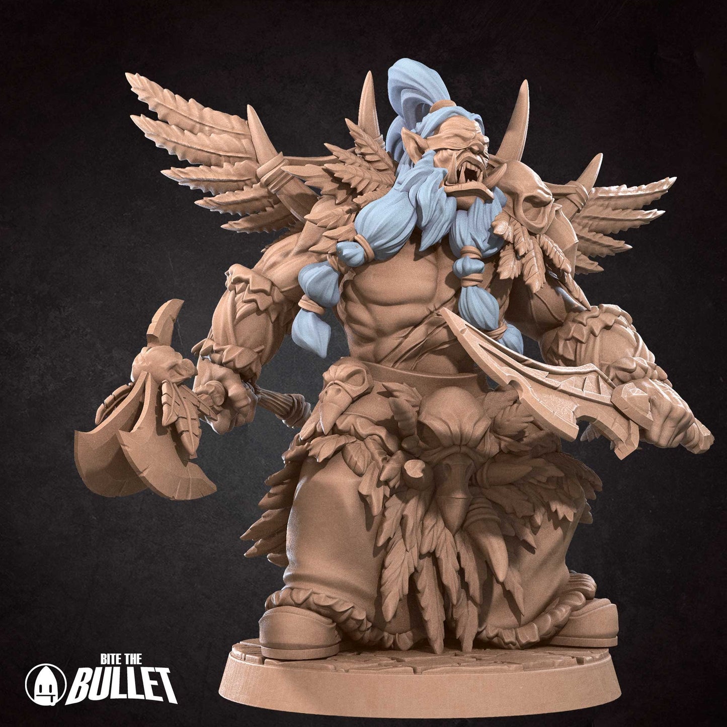 Orc Druid | Bite The Bullet | 35mm Scale | Resin Printed Tabletop RPG Miniature Figures | DND | 5E