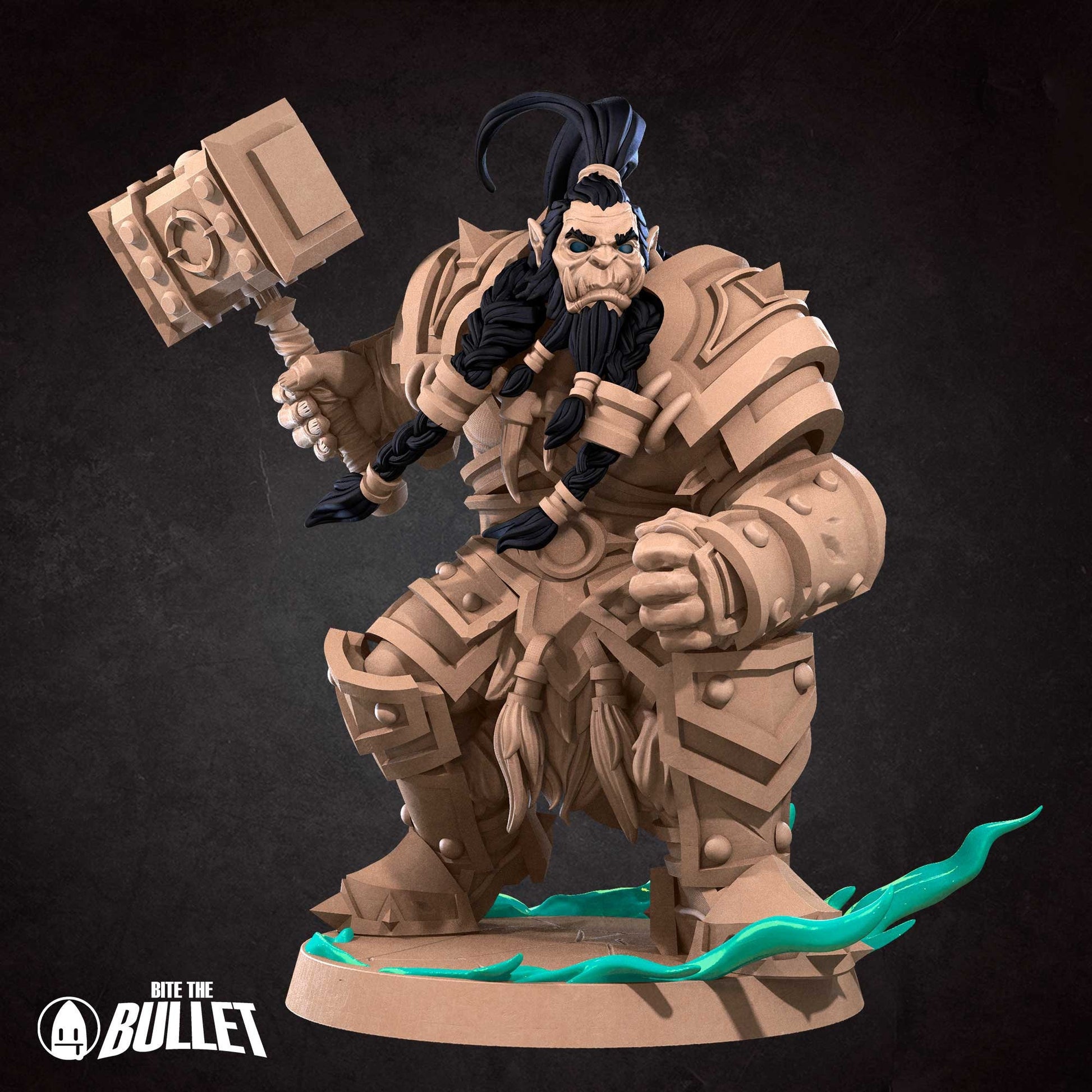 Orc Shaman | Bite The Bullet | 35mm Scale | Resin Printed Tabletop RPG Miniature Figures | DND | 5E