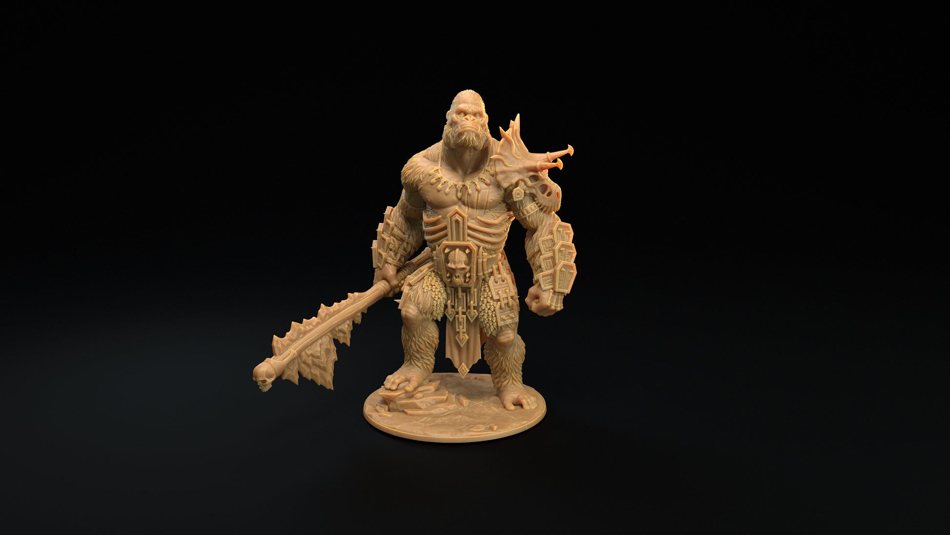The Stone God | Dragon Trappers Lodge | The Simiax Legions | 32mm Scale Resin Printed Tabletop RPG Figures For DND 5E and OPR
