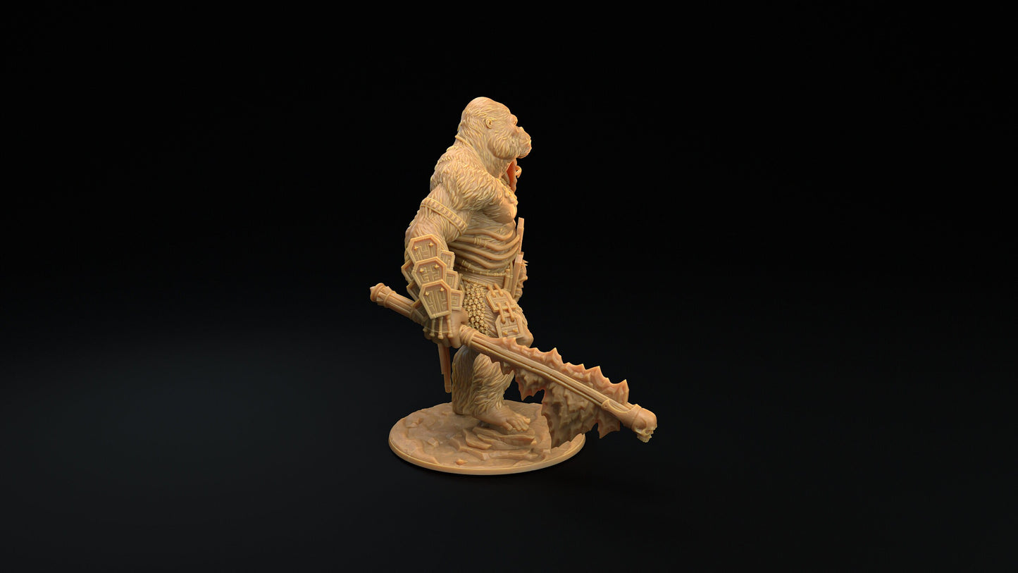 The Stone God | Dragon Trappers Lodge | The Simiax Legions | 32mm Scale Resin Printed Tabletop RPG Figures For DND 5E and OPR