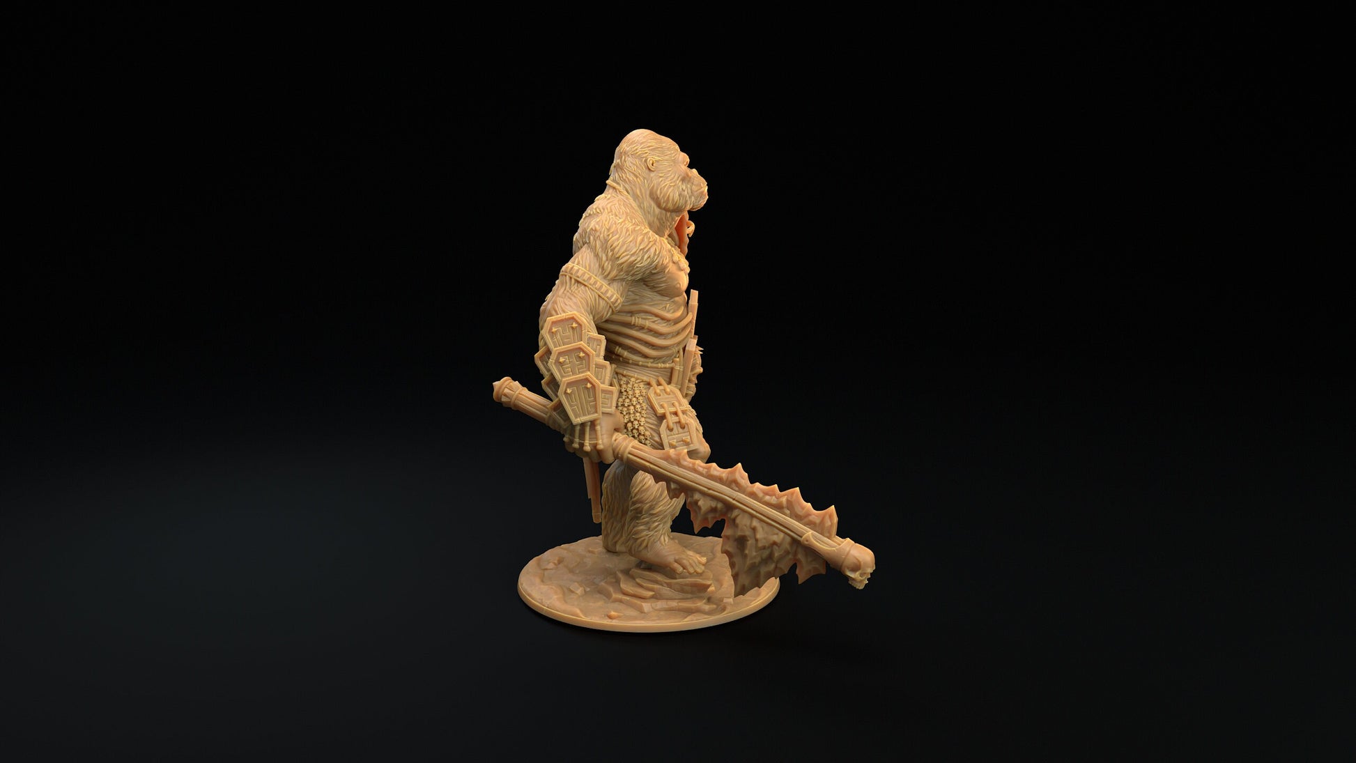 The Stone God | Dragon Trappers Lodge | The Simiax Legions | 32mm Scale Resin Printed Tabletop RPG Figures For DND 5E and OPR