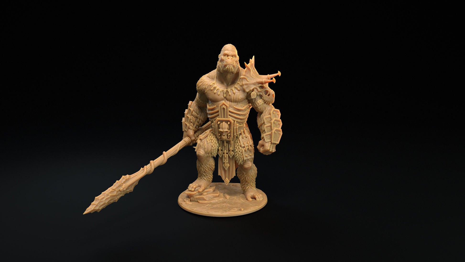 The Stone God | Dragon Trappers Lodge | The Simiax Legions | 32mm Scale Resin Printed Tabletop RPG Figures For DND 5E and OPR