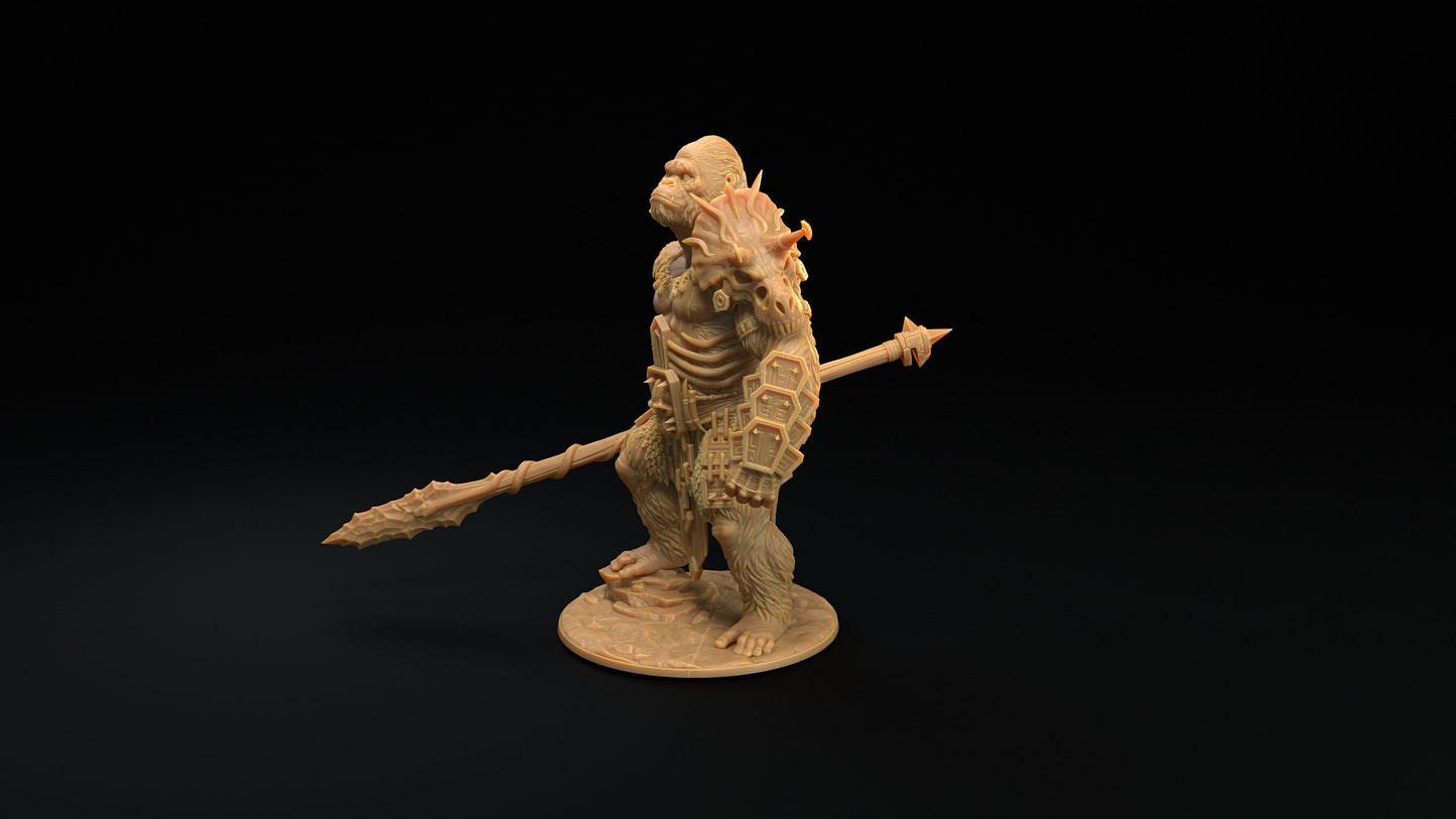 The Stone God | Dragon Trappers Lodge | The Simiax Legions | 32mm Scale Resin Printed Tabletop RPG Figures For DND 5E and OPR